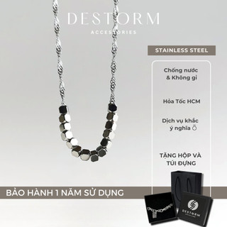 Dây chuyền Nam/Nữ Destorm, Vòng cổ Thép không gỉ, có tặng hộp và túi đựng - N1