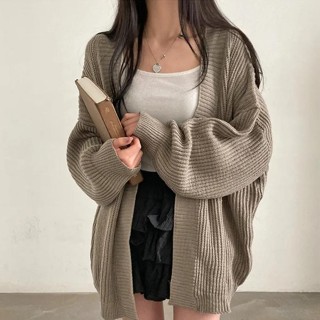 Suxi Thu Đông Pháp Retro Rời Mới Thường Ngày Dài Tay Dệt Kim Cardigan Áo Len Nữ 240901