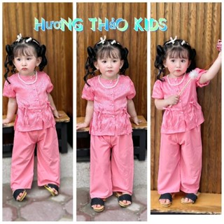 (BBB04) Đồ bà ba tay bí , bộ quần áo bà ba cho bé gái (9kg- 32kg ) chất gấm mềm mịn mát