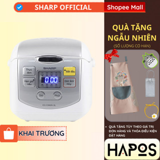 Nồi Cơm Điện Tử Sharp KS-COM08V-SL 0.72 Lít 450W [Cỡ Nhỏ, Mâm nhiệt 2D] - HAPOS OFFICIAL