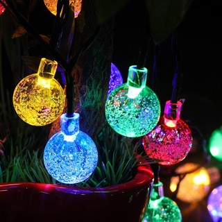 Dây đèn led trang trí chớp tắt bi bọt đủ màu 3.5m, đèn trang trí không gian noel