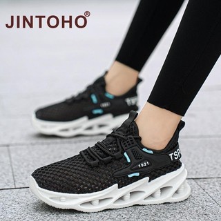 Jintoho Thời Trang Thoáng Khí Nam Đen Giày Thể Thao Ngoài Trời Chống Trơn Trượt Giày Cao Su Thoải Mái Chạy Bộ