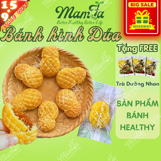  Bánh Dứa nhân chua ngọt tự nhiên cao cấp Mamfa bánh hình trái dứa từ bột nguyên cám healthy