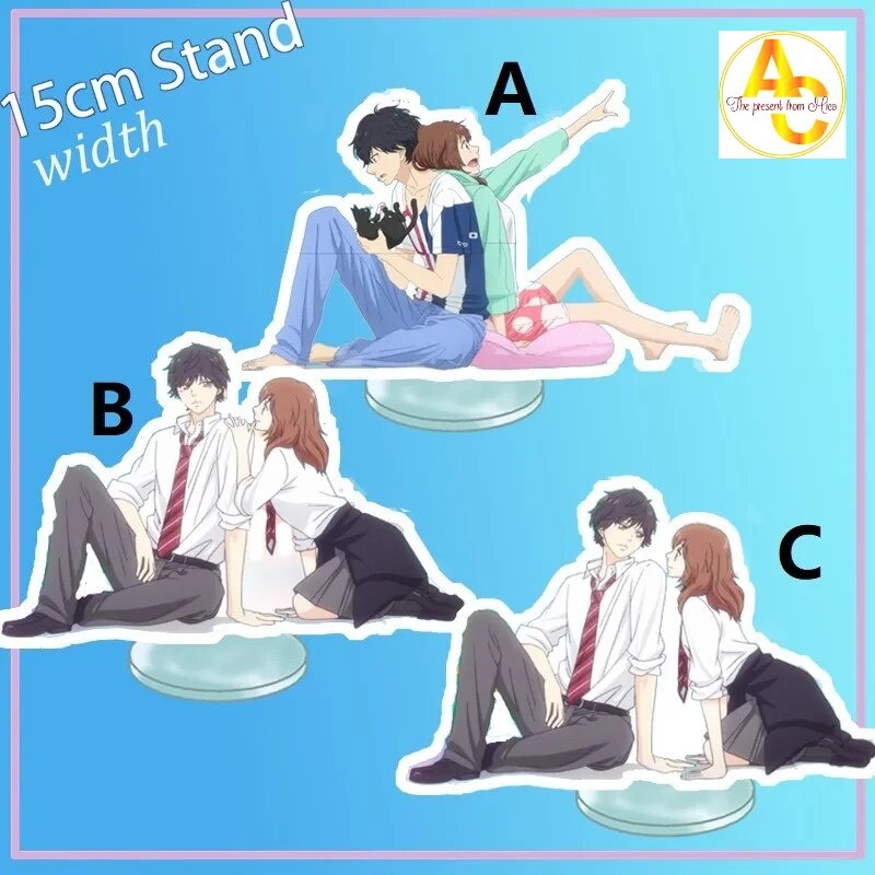Mô hình Standee Ao Haru Ride Anime Acrylicx Yoshioka Futaba Mabuchi Kou Phụ kiện trang trí để bàn gó