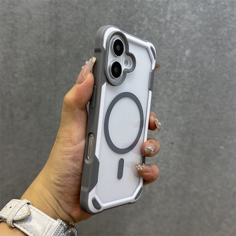 Ốp điện thoại từ tính trong suốt sang trọng cho iPhone 16 15 14 13 12 11 Pro Max 16 Plus Vỏ bảo vệ toàn diện Vỏ cứng chống sốc | BigBuy360 - bigbuy360.vn