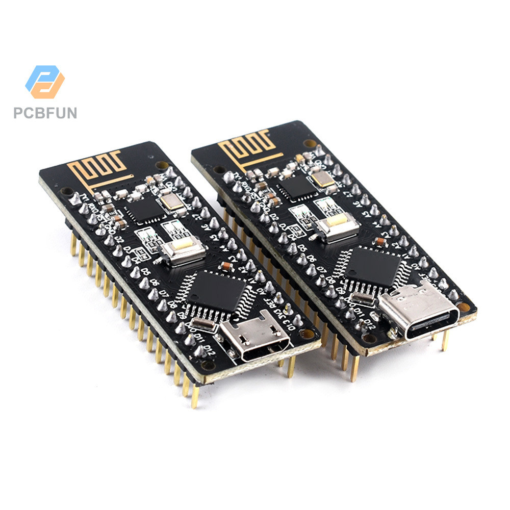 Pcbfun Nano 3.0 ATmega328P Type-C USB CH340 Bảng Điều Khiển Tương Thích Cho Arduino Nano CH340 Trình