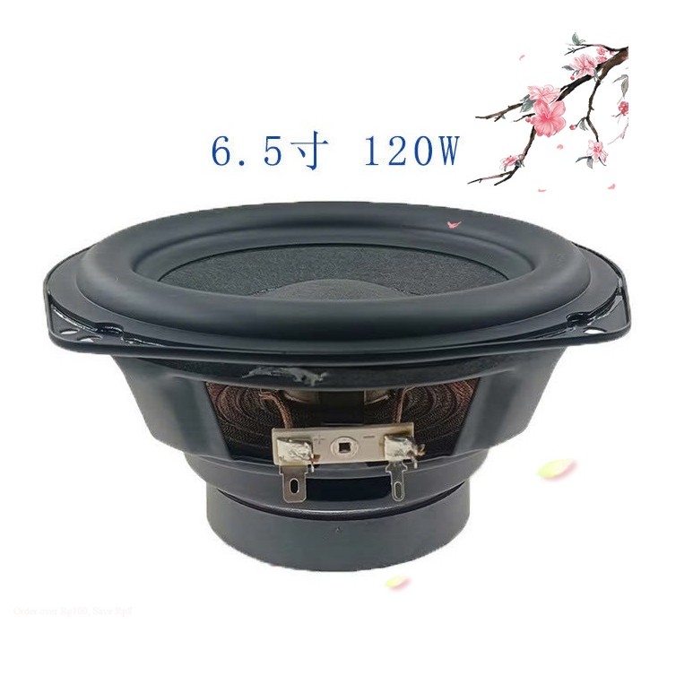 củ sub 6.5 inch gân cao su  trở kháng 3 ohm 120w hàng HIFI cao cấp -giá 1 loa