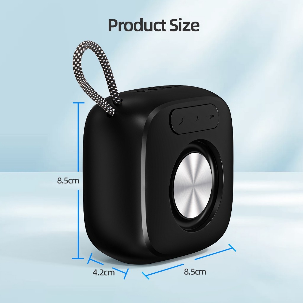 GOOJODOQ Loa Bluetooth  TWS 5.3 không dây có dây buộc Loa Mini di động Thẻ TF có thể sạc lại | BigBuy360 - bigbuy360.vn