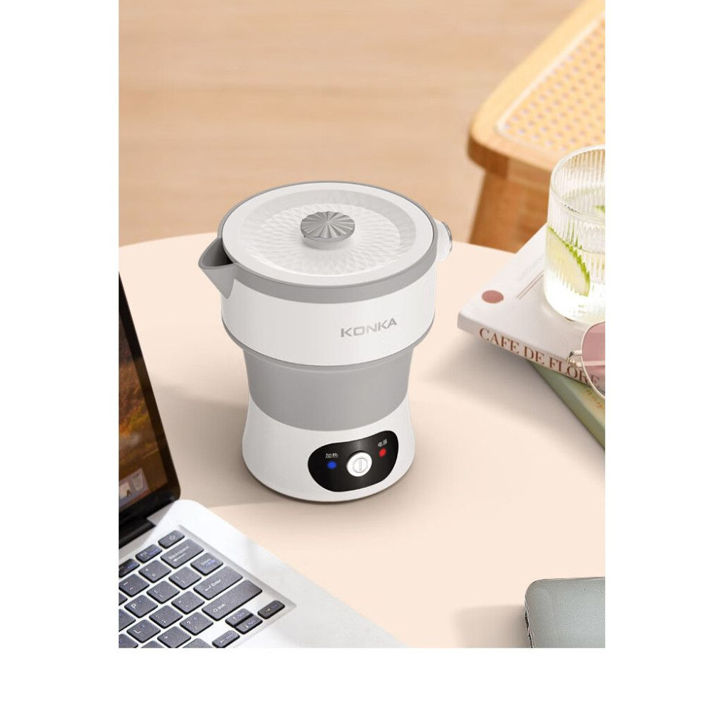 Ấm đun nước gấp gọn Ấm đun nước điện cầm tay Ấm đun nước mở Silicon loại thực phẩm du lịch mini