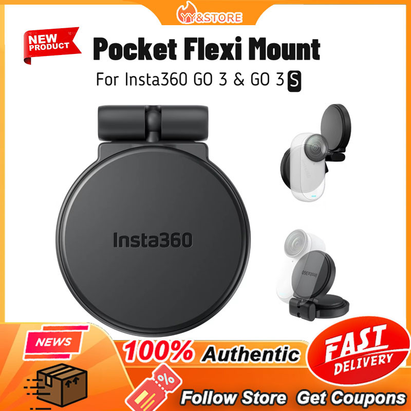 [Bản gốc mới] Insta360 GO 3S Pocket Flexi Mount Đế dính từ tính Đầu bi xoay 360 cho phụ kiện máy ảnh