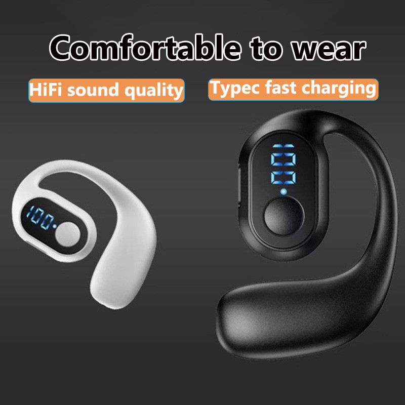 Tai nghe nhét tai đơn KY2 Pro OWS Tai nghe Bluetooth không dây âm thanh nổi có micrô Màn hình kỹ thu