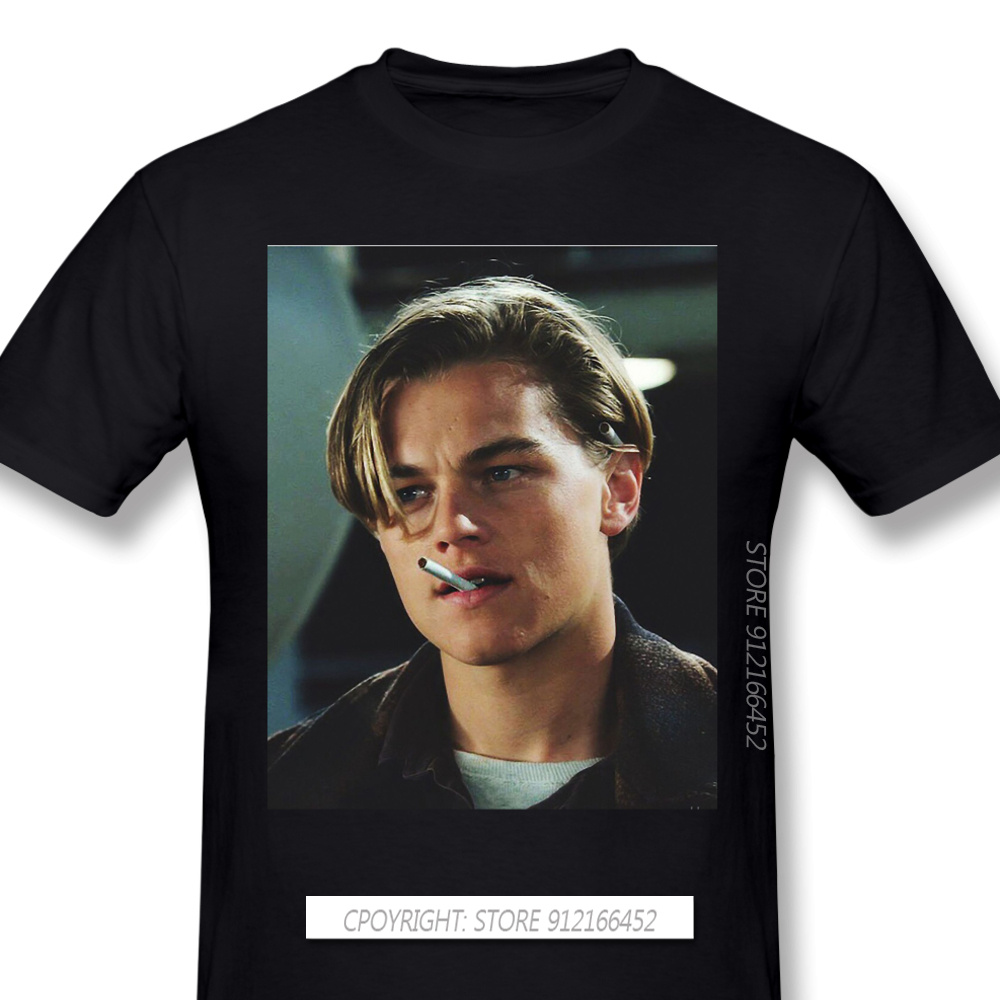 Quần Áo Nam Titanic Valentine Lãng Mạn Phim Mới Lạ Tay Ngắn Áo Thun Nam Leonardo DiCaprio Thời Trang