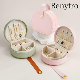  Benytro Hộp đựng đồ trang sức Hộp đựng đồ trang sức di động bằng da Trang sức Mini bền bỉ 