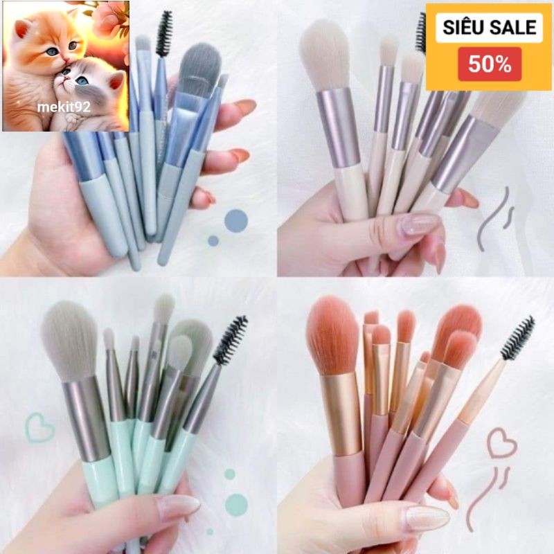 Bộ cọ trang điểm 8 món
