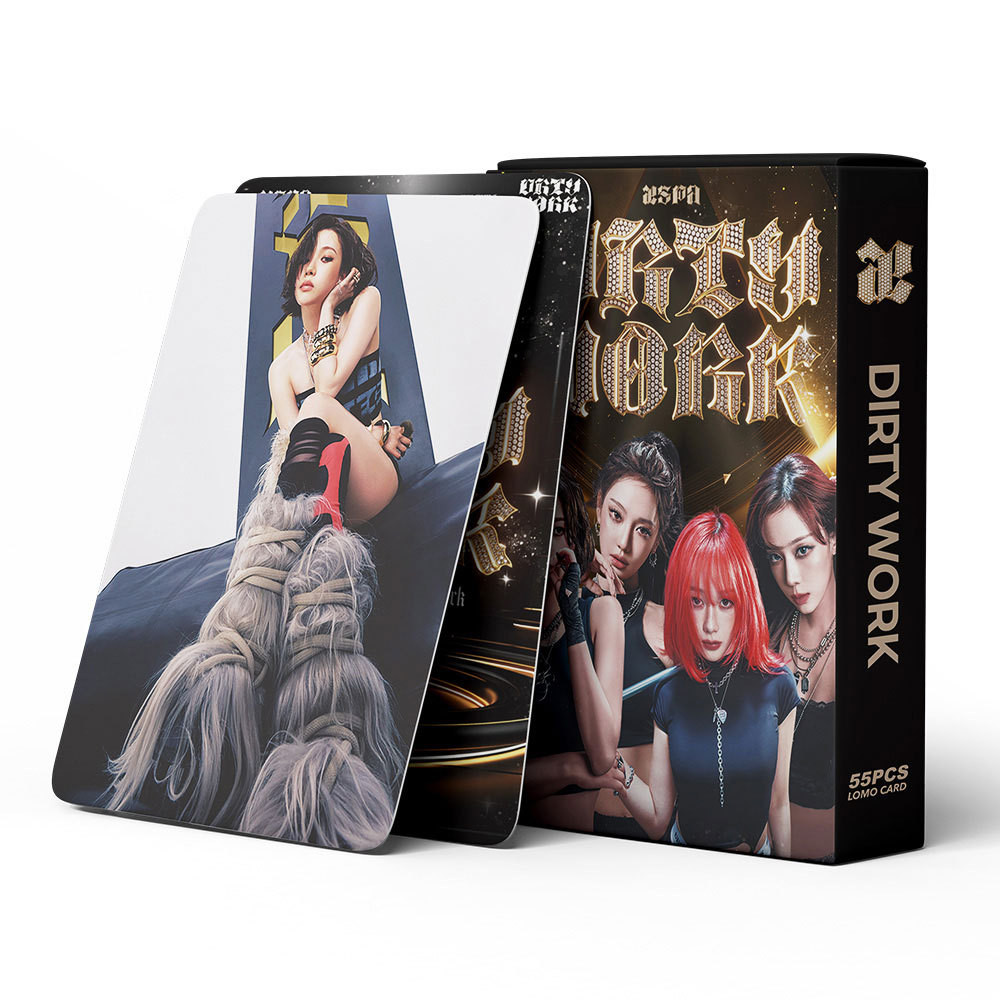 55 Chiếc Dirty Work Lomo Cards Whiplash Album Photocards WINTER GISELLE KARINANING Kpop Bưu Thiếp Gi