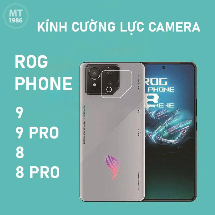 Kính Cường Lực CAMERA ROG Phone 8/ ROG Phone 8 Pro, ROG 9/ 9 Pro Trong Suốt Bám Dính Tốt Bảo vệ ống 