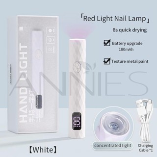 ANNIES Đèn Móng Tay Cầm Tay Mini, Đèn LED Sấy Gel Nhanh Khô, Đèn Tập Trung, 3 Màu