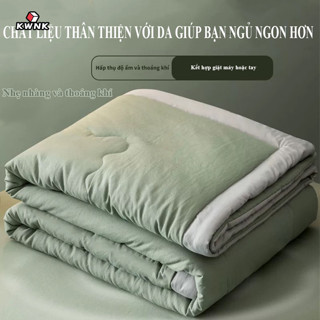 Chăn hè Cotton Đũi xơ Đậu Nành KWNK mềm mát, Mền hè kích thước 2mx2m3 dùng 4 mùa quanh năm