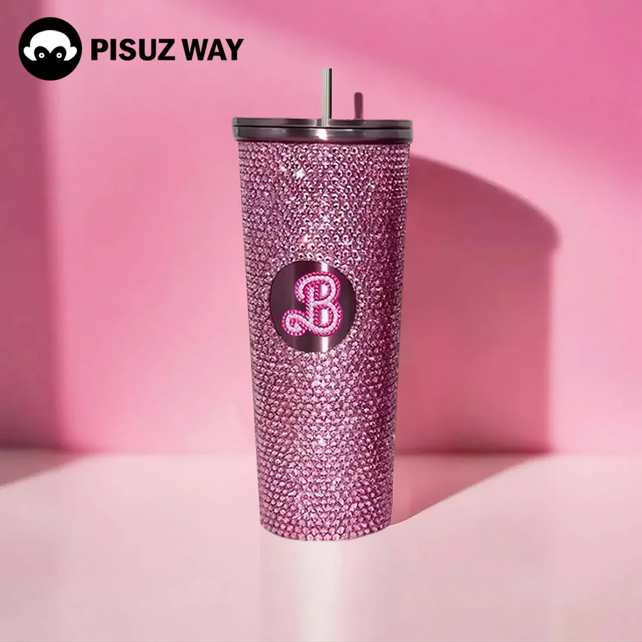 710ml Bình giữ nhiệt/cốc nước lạnh 710ml, bình nước Diamond, bình nước có ống hút, cốc Lisa Diamond
