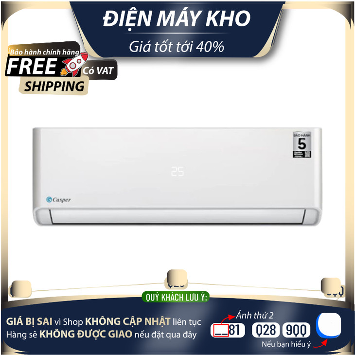 SC-09FS36 - Điều Hòa Tiêu Chuẩn Casper 1 chiều 1.0 HP - BẢO HÀNH CHÍNH HÃNG