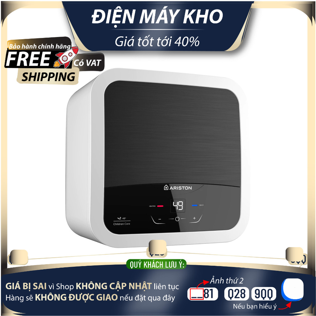 AN2 15 LUX-D AG+ - Máy Nước Nóng Gián Tiếp 15L Ariston AN2 15 LUX-D AG+ - Bảo Hành Chính Hãng