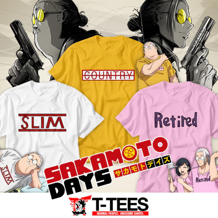 T-TEES - Sakamoto Days - Hồng TẶNG - Áo thun Anime Cosplay