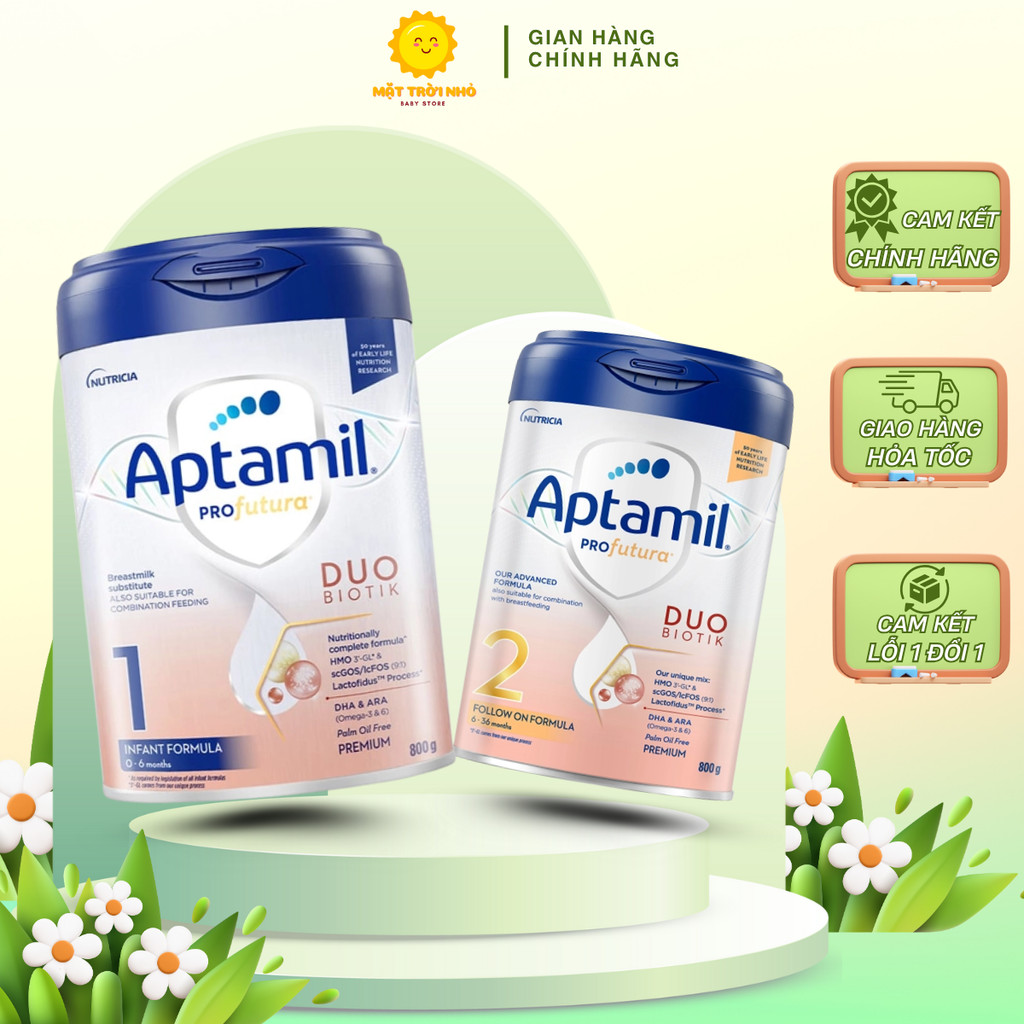 Sữa Aptamil Profutura Duobiotik Hà Lan 800g số 1, 2