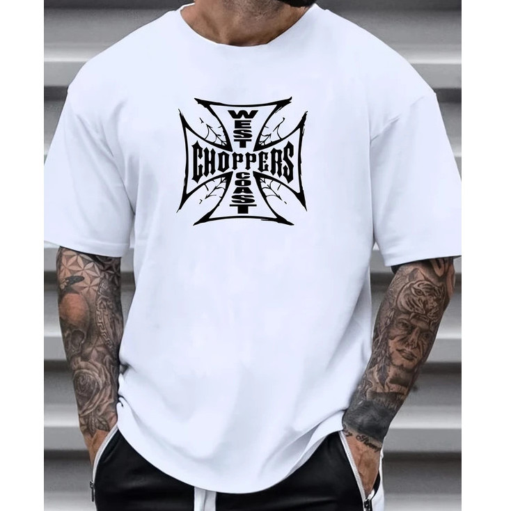 Áo thun nam 100% cotton West Coast Choppers Áo cotton tay ngắn2025