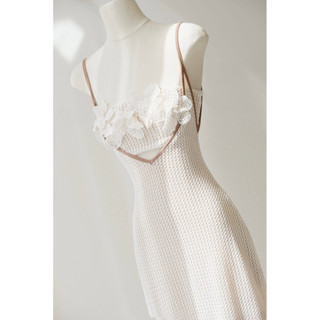 [SẴN SHIP HOẢ TỐC] Set Váy Len 2s Mix Áo Quây Đính Hoa Chiết Eo, Váy Đầm Áo Quây + Váy 2 Dây Sang Chảnh Celia