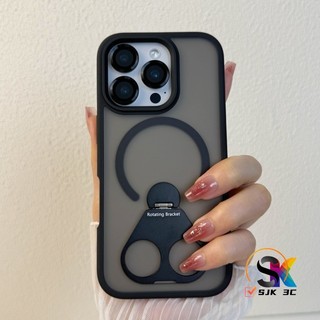  Mờ 360° Xoay Vòng Giá Đỡ Ốp Lưng Điện Thoại iPhone 11 12 13 14 15 16 17 Pro Max 17Air Vỏ Chống Sốc Hạng Nặng Bảo Vệ Chống Rơi 