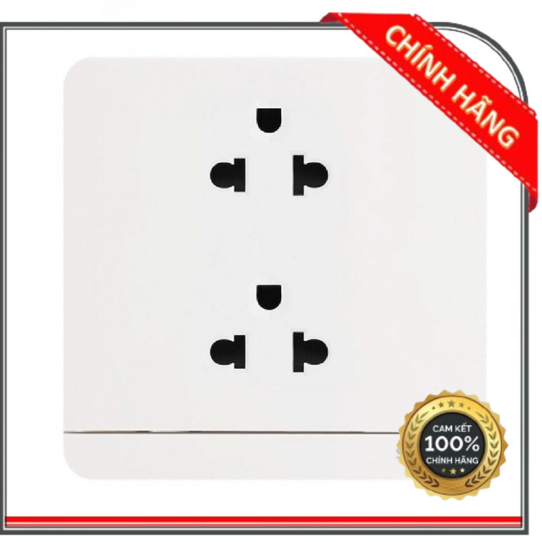 (HCM)  (SE) Bộ ổ cắm đôi 3 chấu vuông 16A dòng AvatarON - Schneider Electric - E83426UES2_WE_G19 E83