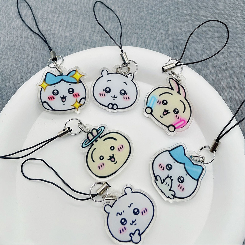 Dây chuyền điện thoại di động acrylic phong cách hoạt hình dễ thương Chiikawa Usachi-SN | BigBuy360 - bigbuy360.vn