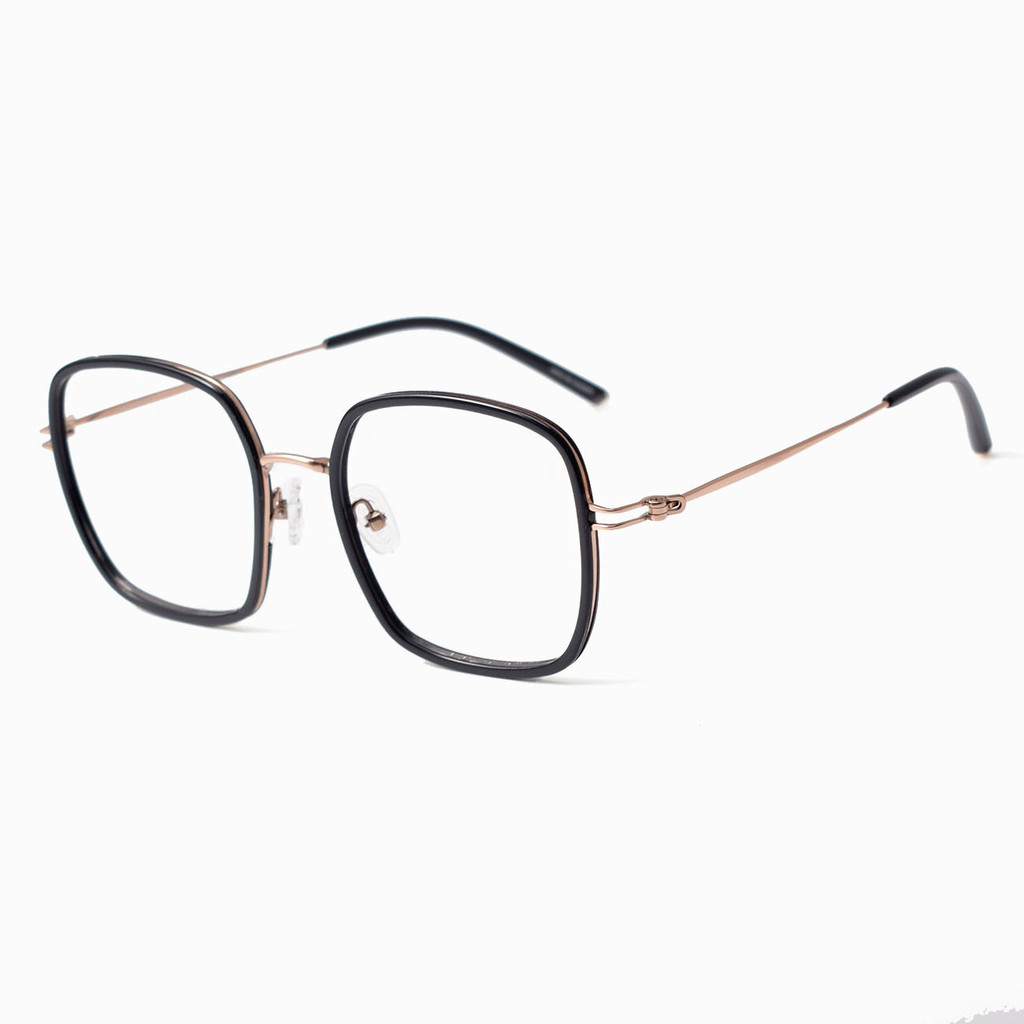 Kalin OLSERN / S Thời Trang Hàn Quốc Kính Khung Tấm Polygon Ngọt 100 Tháp Kính Siêu Nhẹ Khung