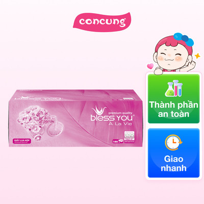 Khăn giấy hộp Bless You Alavie (180 tờ)