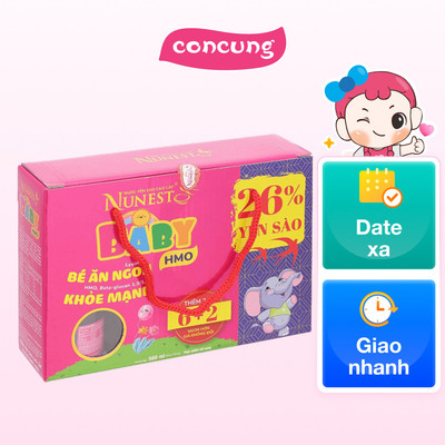 Lốc nước Yến Nunest Kid Baby Lốc 8 lọ
