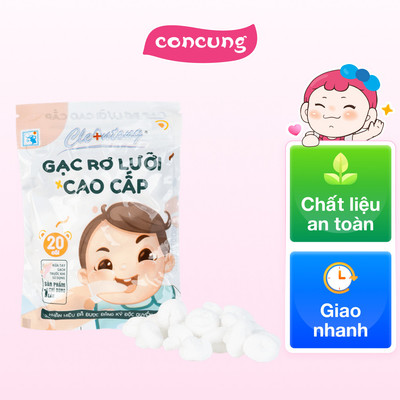Gạc rơ lưỡi cao cấp CleAntong (PE, 20 cái/túi)