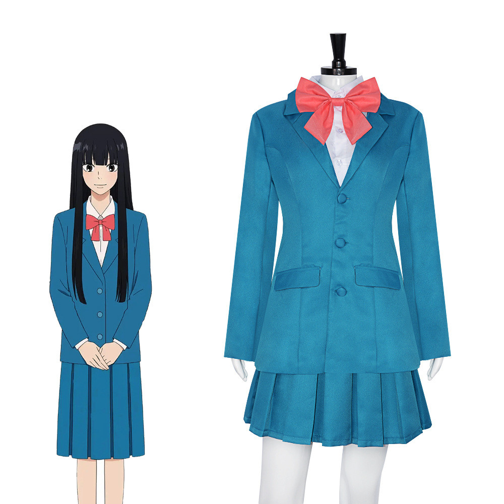 Trang phục Cosplay Anime Kurunuma Sawako Season 3 - JK Đồng Phục Học Sinh, Váy Xanh và Tóc Giả - Thí