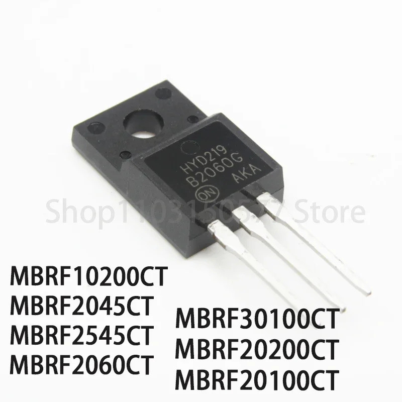 1-5 Chiếc MBRF10200CT MBRF2045CT MBRF2545CT MBRF2060CT MBRF30100CT MBRF20200CT MBRF20100CT TO220F Hi