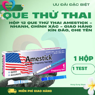 Hộp 12 que thử thai Amestick - Nhanh, chính xác - giao hàng kín đáo, che tên
