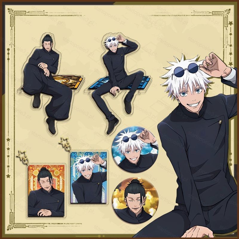 Mô Hình Acrylic Jujutsu Kaisen – Standee Satoru Gojo, Geto Suguru, Trang Trí Bàn, Quà Tặng