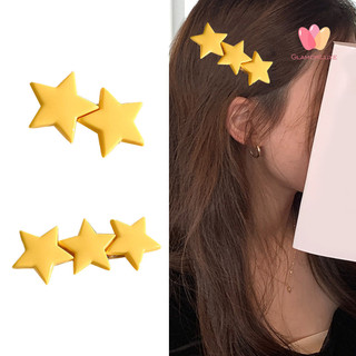 Glamorluxe-girls Kẹp Tóc Ngôi Sao Vàng Trang Trí Chống Trơn Trượt Co Giãn Trang Trí Tóc Trẻ Em Học Sinh Bangs C