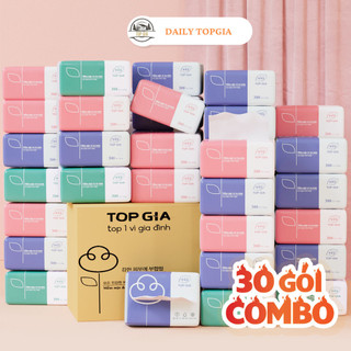 Giấy ăn gấu trúc, thùng 30 gói rút, giấy top gia hàng cao cấp