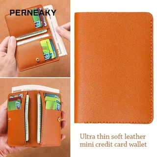 Perneaky ví da đựng thẻ siêu mỏng mềm mại thời trang cho nam và nữ
