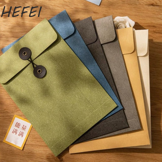Phong Bì Giấy Kraft, A4 / A5 Có Dây Buộc Đóng Khóa Phong Bì Màu Nâu Vintage, Phong Bì Tiền Mặt Lớn Phong Cách Châu Âu Thẻ Lời Mời Retro Túi Lưu Trữ Đơn Giản Bưu Thiếp Giấy