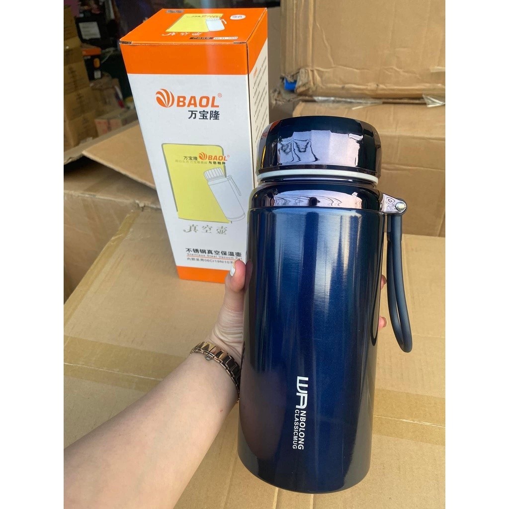 NEWVER BÌNH GIỮ NHIỆT BAOL BL31, BÌNH GIỮ NHIỆT NÓNG LẠNH BAOL 1000ml, 1200ml,1500ml VHMART