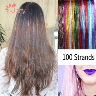 Jy1 100 sợi tóc giả nối dài lấp lánh