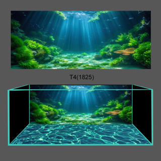 [Tặng Đồ Dán+Sticker] Tranh dán hồ cá 3D Decal mẫu hang động 3D 1825 bể cá siêu đẹp - Sắc Nét