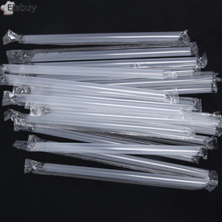 [Elebuy] 500 Chiếc Ống Hút Nhựa DIY Dùng Một Lần Ngắn Trong Suốt Đầu Nhọn Mỏng Ống Hút Uống Hàng Hóa Phụ Kiện Nhà Bếp Mới