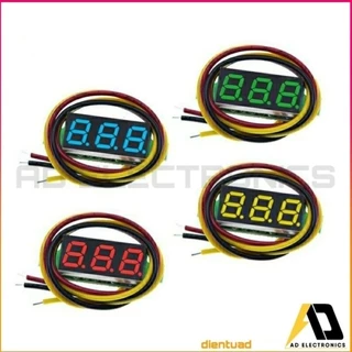 Vôn kế Báo Pin kỹ thuật số hiển thị LED 0.28 inch chất lượng cao, đo áp pin DIY đến 100VDC from dientuad