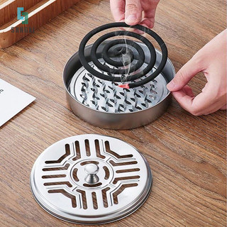 [Shngki] Giá đỡ cuộn muỗi di động Giá đỡ kim loại khách sạn lớn có nắp Khay cuộn muỗi Cung cấp tại nhà chống muỗi mùa hè [MỚI]